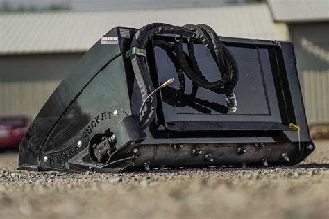 hydra bucket skid steer|swale bucket for skid steer.